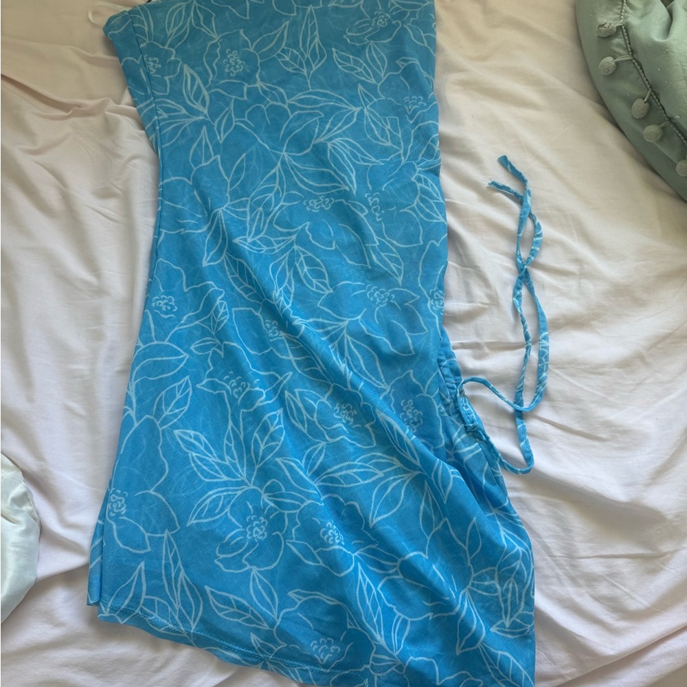 Blue Floral Sarong